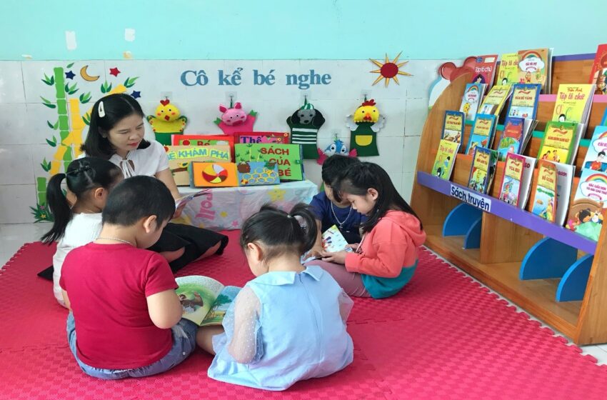  Thiết kế môi trường trong và ngoài lớp học giúp trẻ 5-6 tuổi ham thích đọc sách tại trường Mầm non Phước Thịnh, Nha Trang của Giáo viên Chu Thị Hậu được UBND thành phố công nhận tại Quyết định số 4123/QĐ-CT-UBND ngày 09 tháng 7 năm 2024