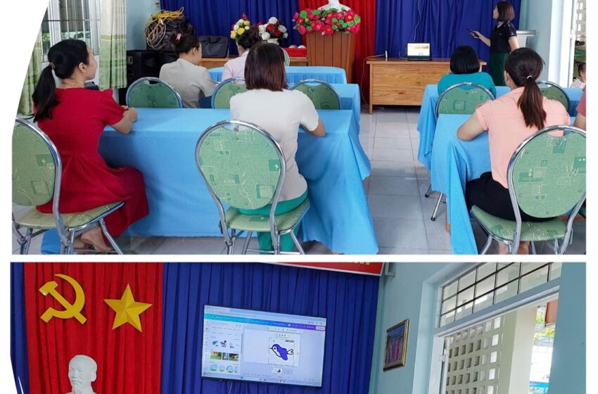 Trường Mầm non Phước Thịnh với công tác chuyển đổi số trong chăm sóc và giáo dục trẻ