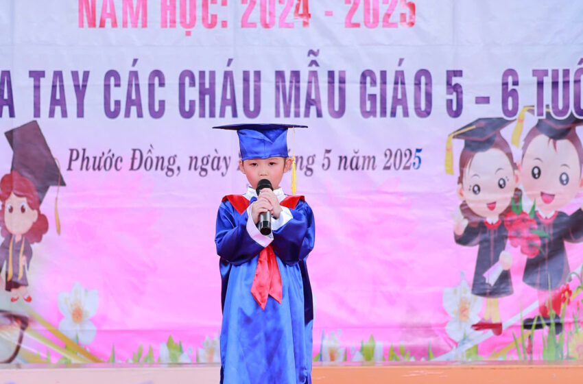  Bài phát biểu cảm tưởng của bé Nguyễn Lê Nhã Uyên trong lễ chia tay trẻ MG 5-6 tuổi ra trường năm học 2024-2025