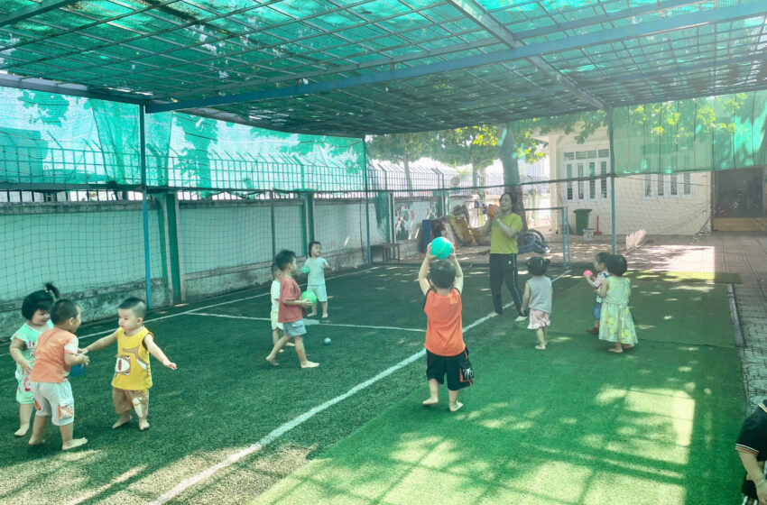  Hoạt động của các bé lớp 25 – 36 tháng – hè tháng 6/2025