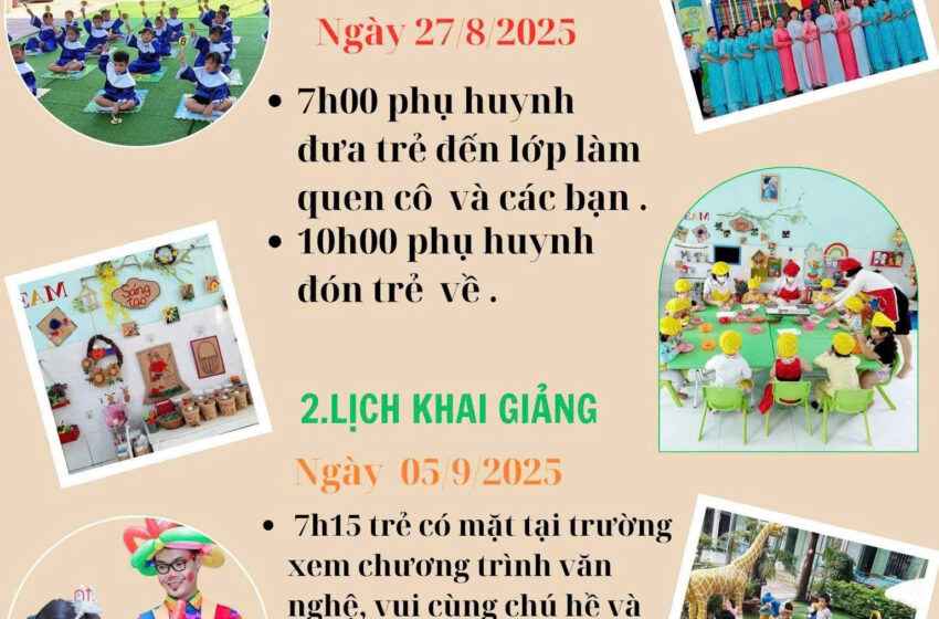  Tất cả đã sẵn sàng chào mừng các bé về tựu trường năm học mới 2025-2026