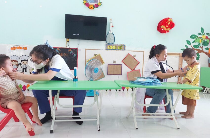  🌼 KHÁM SỨC KHỎE ĐỊNH KỲ CHO CÁC BÉ TRƯỜNG MẦM NON PHƯỚC THỊNH 🌼