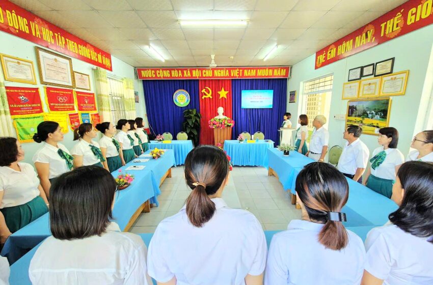  TRƯỜNG MẦM NON PHƯỚC THỊNH TỔ CHỨC HỘI NGHỊ VIÊN CHỨC VÀ NGƯỜI LAO ĐỘNG NĂM HỌC 2025–2026