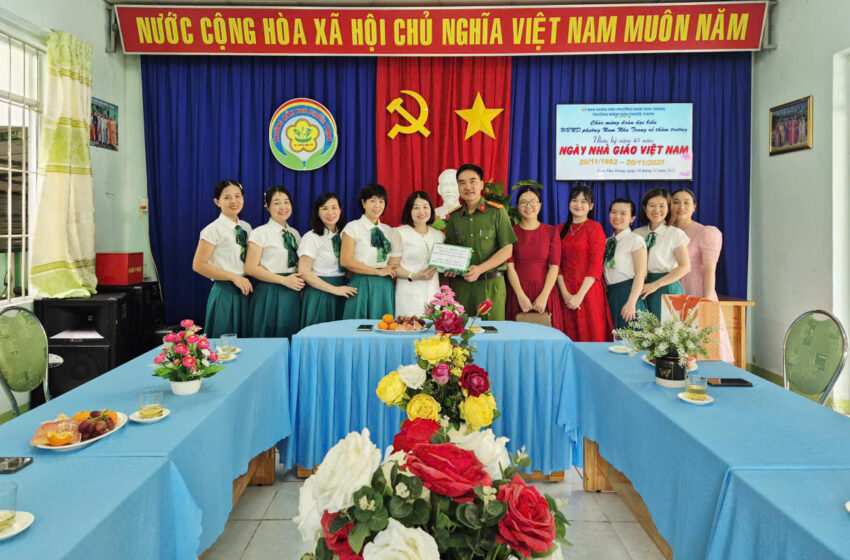  Trường Mầm non Phước Thịnh đón đoàn đại biểu của UBND phường Nam Nha Trang về thăm trường nhân dịp chào mừng kỷ niệm 43 năm Ngày Nhà giáo Việt Nam (20/11/1982 – 20/11/2025)