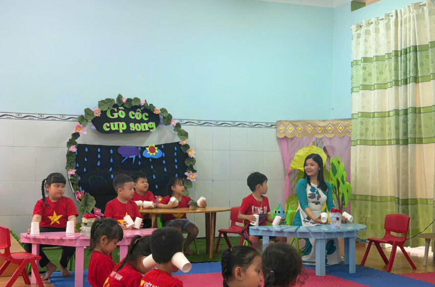  TRƯỜNG MẦM NON PHƯỚC THỊNH TỔ CHỨC HOẠT ĐỘNG MẪU CHUYÊN ĐỀ “CÁC HOẠT ĐỘNG GIÁO DỤC PHÁT TRIỂN NGHỆ THUẬT SÁNG TẠO CHO TRẺ MẦM NON”