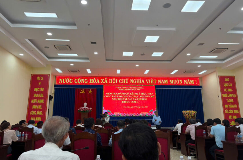  Sở Giáo dục và Đào tạo kiểm tra, đánh giá kết quả phổ cập giáo dục, xóa mù chữ