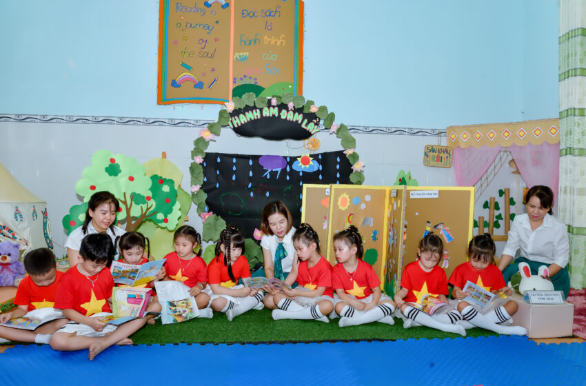  Trường Mầm non Phước Thịnh hưởng ứng Ngày Sách và Văn hóa đọc Việt Nam 21/4 với nhiều hoạt động ý nghĩa