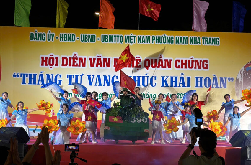  TRƯỜNG MẦM NON PHƯỚC THỊNH THAM GIA HỘI DIỄN VĂN NGHỆ QUẦN CHÚNG “THÁNG 4 VANG KHÚC KHẢI HOÀN”