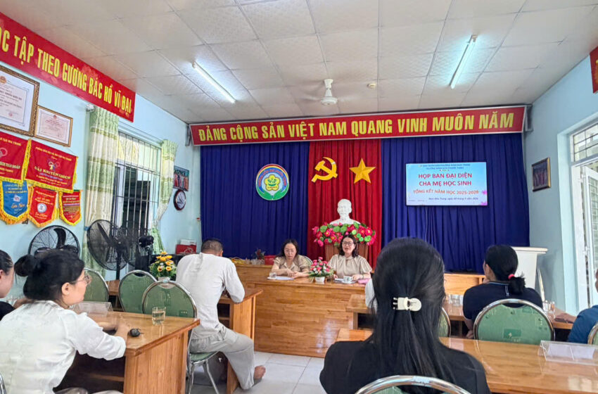  Trường Mầm non Phước Thịnh tổ chức họp Ban đại diện cha mẹ học sinh tổng kết năm học 2025-2026