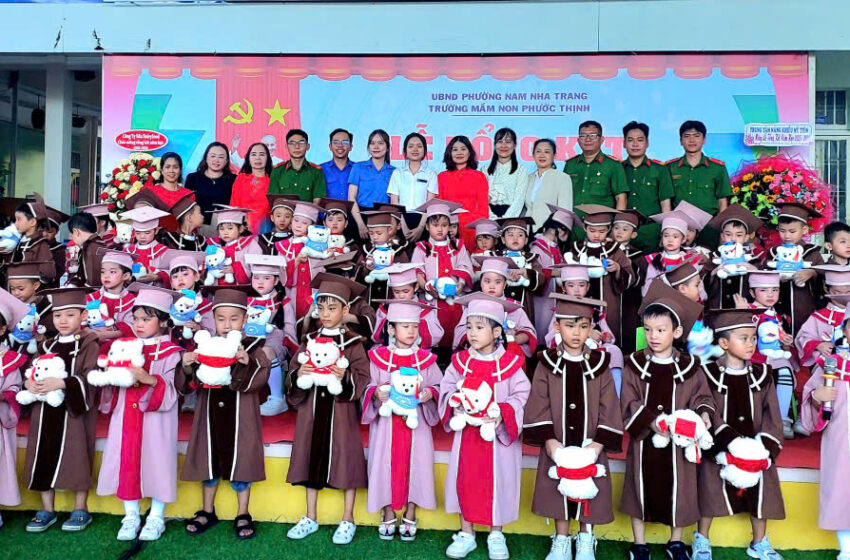  RỘN RÀNG LỄ TỔNG KẾT NĂM HỌC 2025-2026 VÀ CHIA TAY HỌC SINH MẪU GIÁO 5 – 6 TUỔI